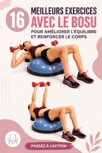 Femme en train de réaliser des exercices avec un BOSU pour améliorer son équilibre