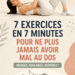 Femme effectuant des exercices de renforcement du dos dans un cadre serein