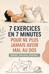 Femme effectuant des exercices de renforcement du dos dans un cadre serein