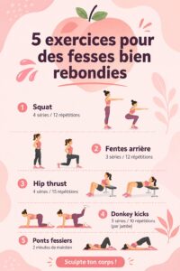 Femme réalisant des exercices pour tonifier les fesses à l'extérieur.