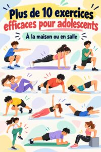 Adolescent pratiquant des exercices de gym au gymnase.