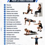 Femme en train de faire un exercice isométrique à la maison pour renforcer son corps