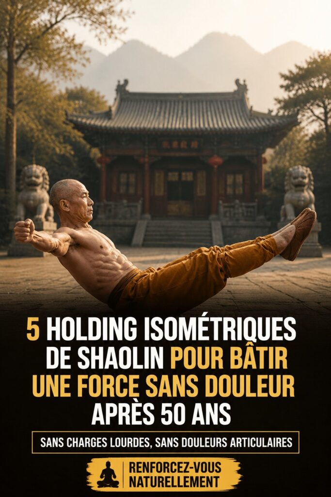 Femme pratiquant des exercices Shaolin pour renforcer sa force sans douleur après 50 ans.