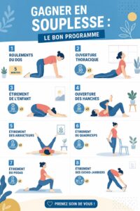 Femme faisant des exercices de souplesse dans un parc