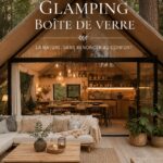 Un hébergement de glamping en verre au cœur de la nature avec une vue imprenable sur le ciel étoilé.