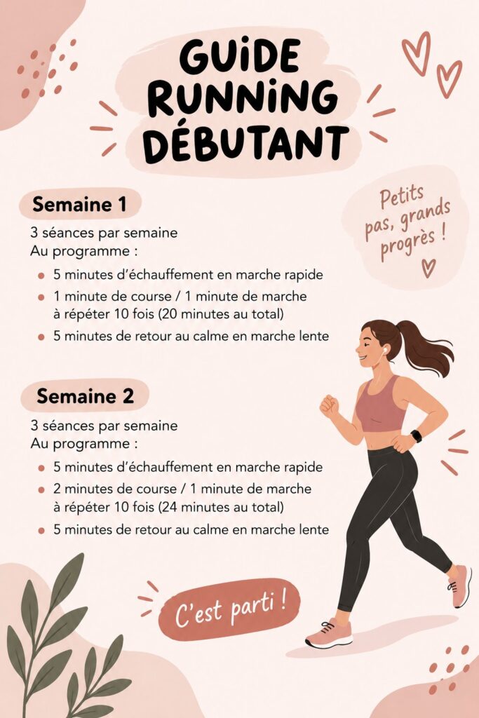 Femme courant dans un parc, avec un sourire serein dans un cadre naturel, illustrant le plaisir du running.