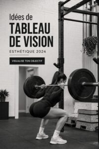 Un vision board esthétique rempli d'images inspirantes et de mots motivants pour 2024