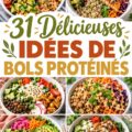 Un bowl protéiné coloré avec des légumes frais, des graines et des protéines.