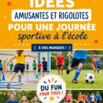 Jeunes enfants s'amusant lors d'une journée sportive à l'école, pratiquant diverses activités physiques.