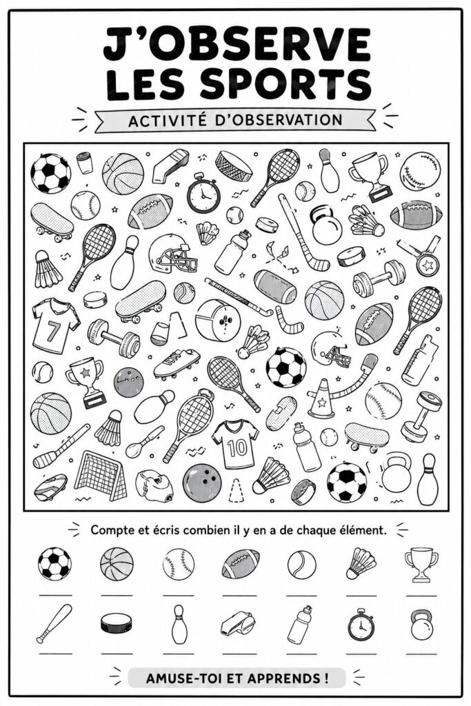 Un groupe de famille en train de jouer à un jeu d'observation en plein air.