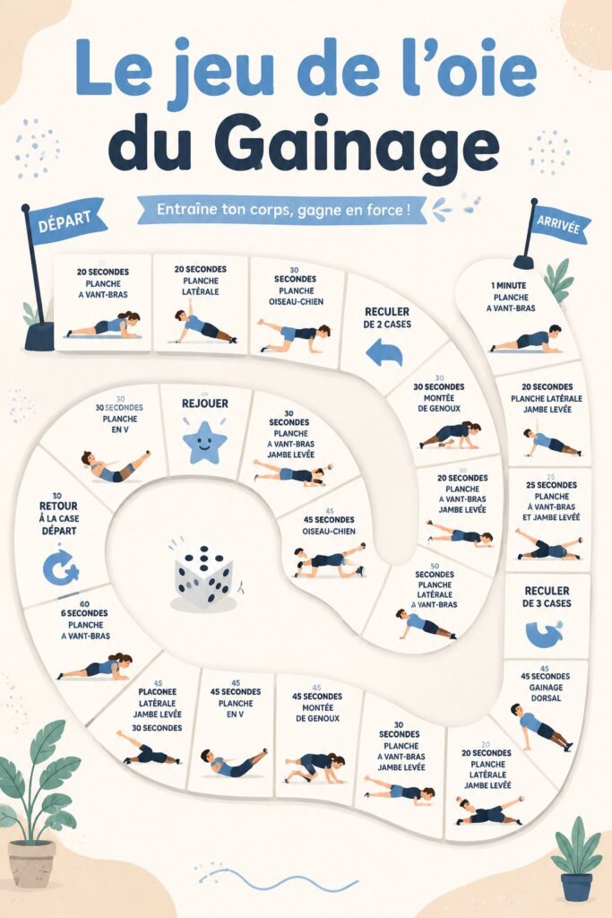 Un groupe de femmes jouant au jeu de l'oie du gainage dans un parc