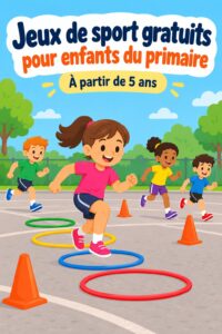 Des enfants jouant ensemble à un jeu de plein air actif