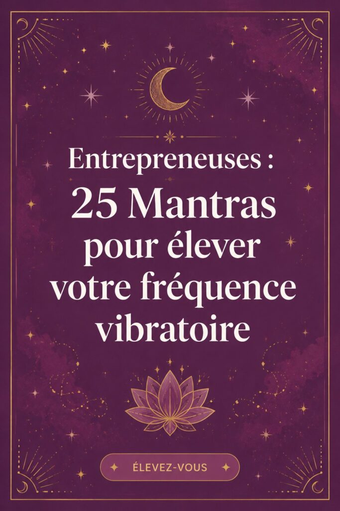 Image inspirante de femmes entrepreneuses utilisant des mantras pour élever leur fréquence énergétique.