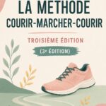 Une femme souriante courant dans un parc en appliquant la méthode Run Walk Run