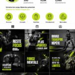 Pack de modèles de fitness sur Canva avec designs colorés