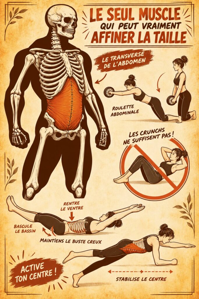 Femme pratiquant des exercices pour affiner sa taille