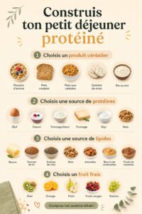 Un petit déjeuner coloré et protéiné avec des œufs brouillés, des avocats et des graines