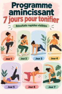 Femme faisant des exercices de tonification à la maison