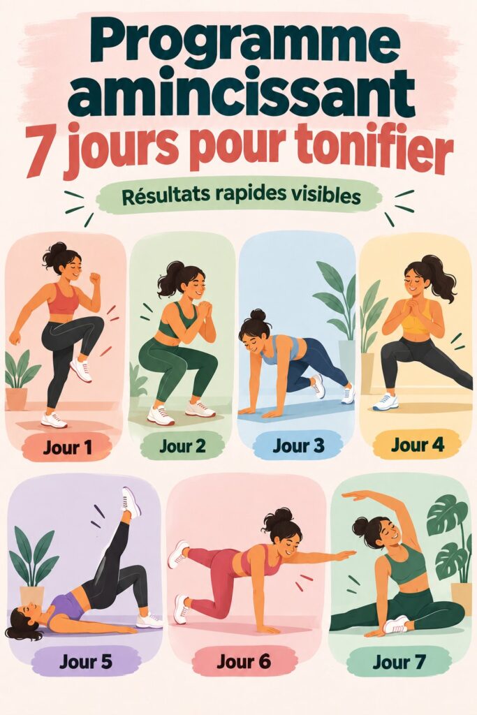 Femme faisant des exercices de tonification à la maison