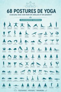 Femme pratiquant le yoga dans un cadre serein, illustrant l'apaisement apporté par les postures.