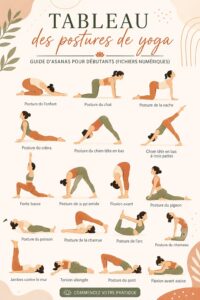 Femme pratiquant une posture de yoga dans un cadre serein