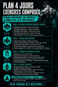 Femme faisant des exercices composés pour brûler des graisses et renforcer ses muscles
