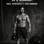 Femme s'entraîne avec des haltères dans un programme de fitness de 12 semaines.