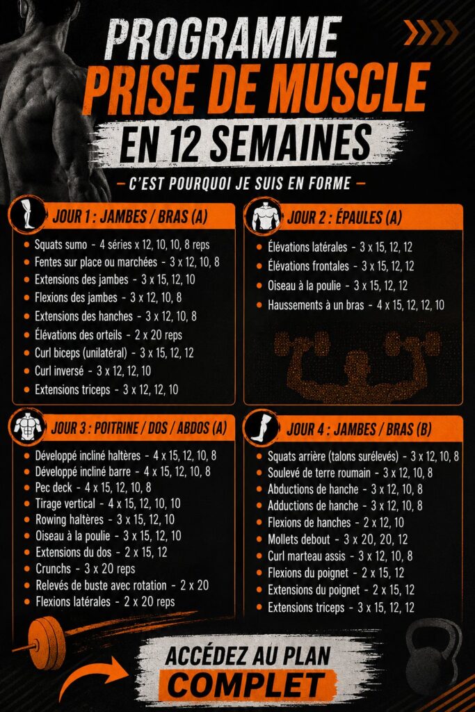 Femme souriante en train de faire des exercices de musculation avec des poids