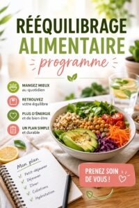 Une femme savourant un repas équilibré, symbole d'un rééquilibrage alimentaire réussi.