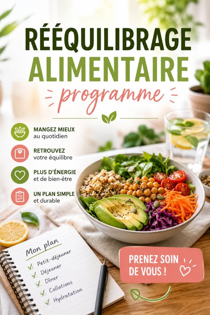 Une femme savourant un repas équilibré, symbole d'un rééquilibrage alimentaire réussi.