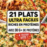 Assiette colorée de plats riches en protéines, idéale pour un repas sain