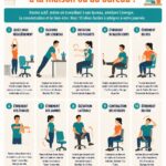 Femme faisant des étirements au bureau à domicile lors d'une pause