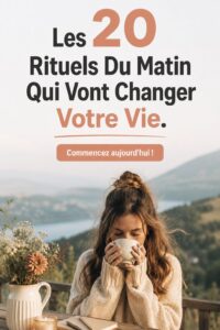 Femme réalisant une méditation matinale au lever du soleil.