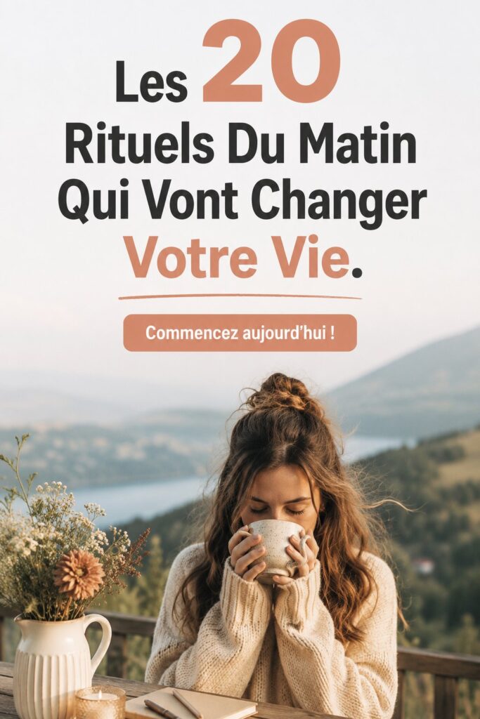 Femme réalisant une méditation matinale au lever du soleil.
