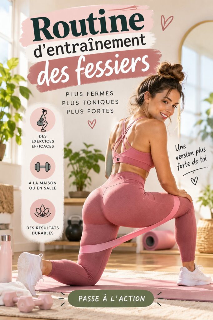 Femme en pleine séance d'entraînement pour sculpter ses fessiers