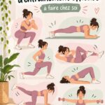Femmes faire du yoga à la maison dans une ambiance sereine