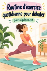 femme effectuant des exercices à la maison