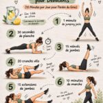 Femme en train de faire des exercices pour un ventre plat dans son salon