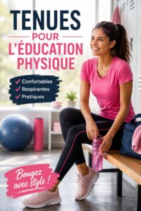 Femme en tenue de sport prête à faire de l'éducation physique