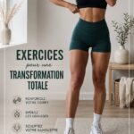 Femme effectuant des exercices à domicile pour une transformation corporelle.