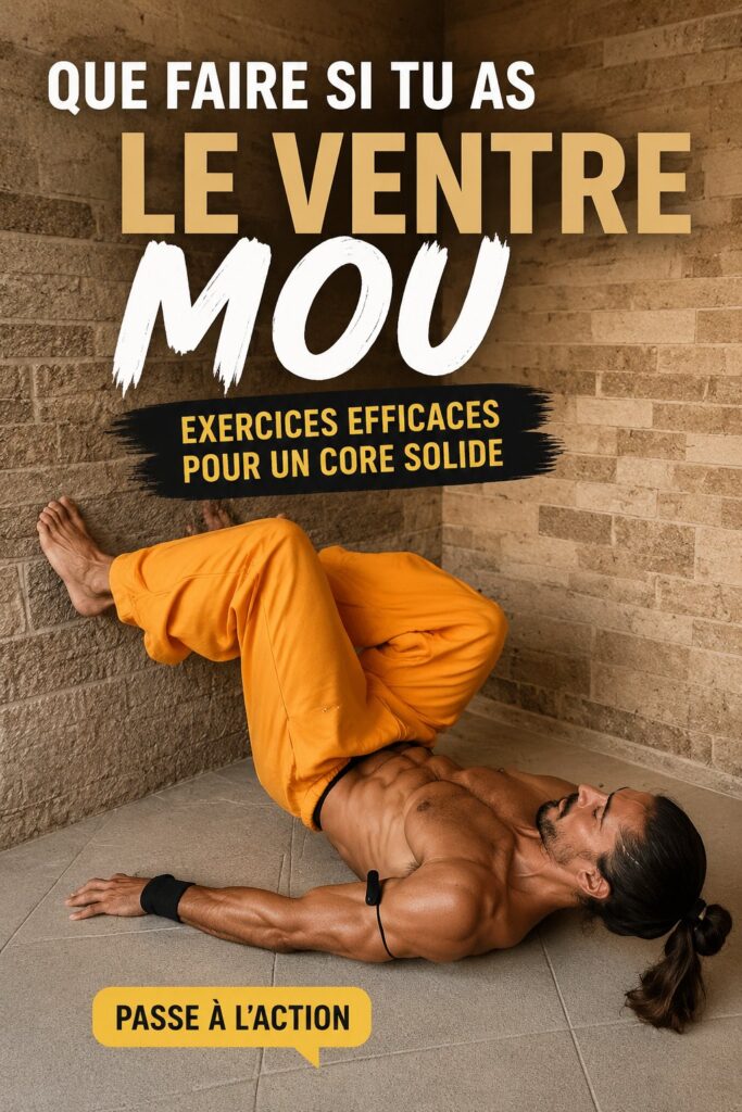 Femme souriante faisant des exercices de fitness pour tonifier son ventre