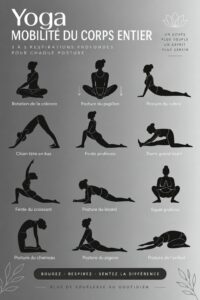 Femme pratiquant le yoga dans un parc, mettant l'accent sur des postures pour la mobilité