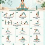 Femme pratiquant le yoga matinal dans un parc ensoleillé