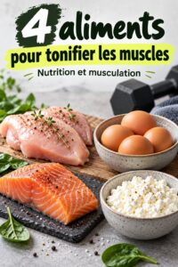 Assiette remplie d'aliments riches en protéines pour tonifier les muscles.