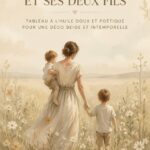 Décoration murale vintage pour une chambre d'enfant baignée de douceur