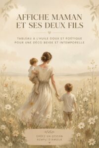 Décoration murale vintage pour une chambre d'enfant baignée de douceur