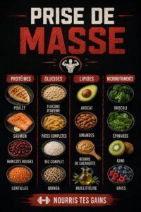 Femme s'entraînant avec des poids pour une prise de masse musculaire