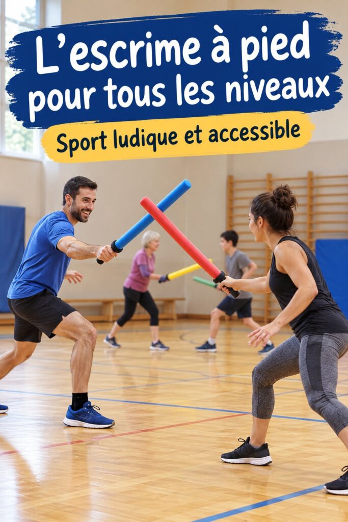 Une femme pratiquant le Foot Fencing sur un terrain ensoleillé, illustrant l'équilibre entre sport et divertissement.