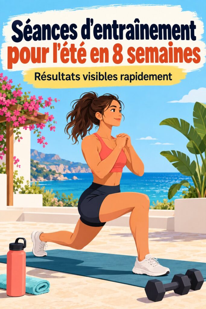 Femme faisant un entraînement en extérieur pour sculpter son corps cet été