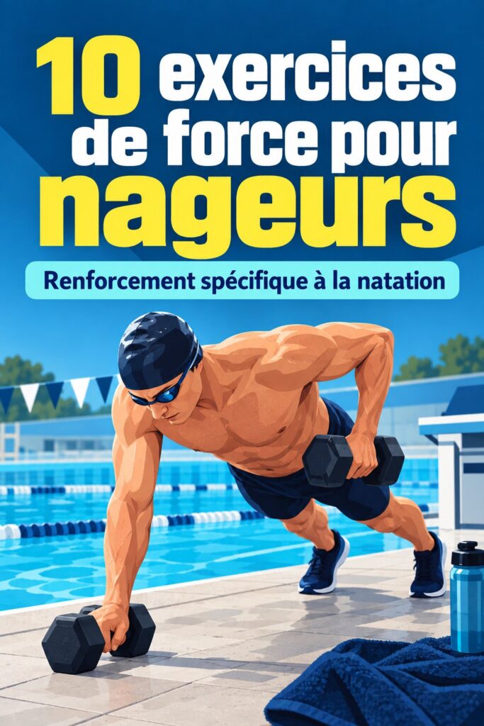 Femme s'entraînant avec des haltères pour renforcer ses muscles en natation.